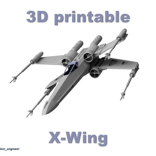 star wars x wing rebells t 65 xwing starwars sifi estrela guerras espaço jedi piloto nave filme modelo escala 3D print model - Mito3D