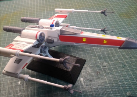 star wars x-wing figurine 3d print model - Mito3D