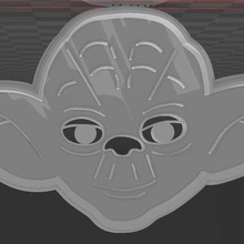 star wars yoda cookie cutter movie bake baking 3d print model - Mito3D