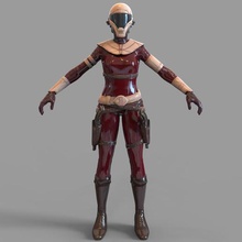 star wars zorii bliss wearable helmet various starwars cosplay armor blaster costume female movie fantasy skywalker rise games other disguise 3d print model - Mito3D