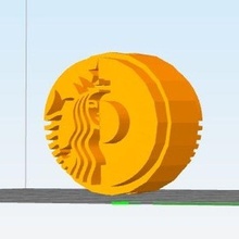 Starbucks cible siroter voyage paille topper art 3d print model - Mito3D