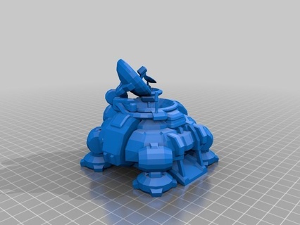 starcraft 2 orbital command 3d models game starcraft2 tabletop video wargames wargaming buildings structures achitecture house 3d print model - Mito3D
