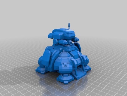starcraft 2 terran planetary fortress game model starcraft wargame buildings structures achitecture house  3d print model - Mito3D
