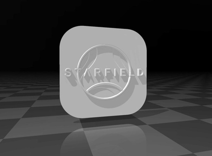 starfield game logo 3d slash badge bethesda games clip coin customized studio play scifi video xbox series x xboxseriesx coins 3d print model - Mito3D