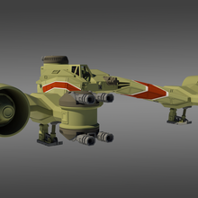 starfighter kodan plate forme combattant 3d print model - Mito3D