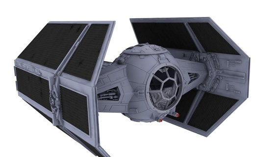 Starfighter Klasse Darth Vaders Krawatte fortgeschritten Star Kriege vader 3d print model - Mito3D