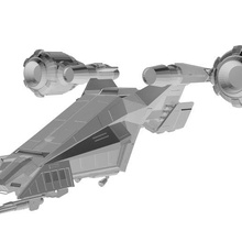caza estelar concepto 3d print model - Mito3D