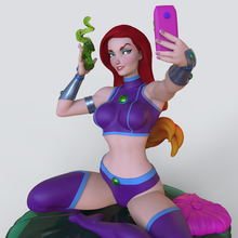 starfire selfie art statue collection womam sexy 3d fantaisie 3d print model - Mito3D