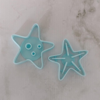 starfish cutting cutter cookie cookies mass fondant clay cold porcelain sirens bottom sea 3d print model - Mito3D