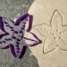 deniz yıldızı kurabiye kalıbı ev pişirme mutfak fondan buzlanma kesici bisküvi bisket plaj 3d print model - Mito3D