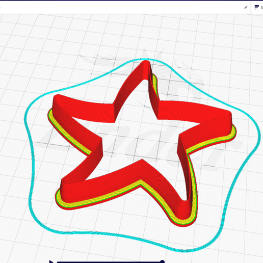 denizyıldızı kurabiye kesici araç Estrella mar Cortador galletalar 3D print model - Mito3D