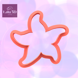starfish cookie cutter - marine cookies mass 3d print model - Mito3D