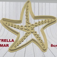 starfish cookie cutter mold cookies home cake crackers biscuits cutting 3d print model - Mito3D