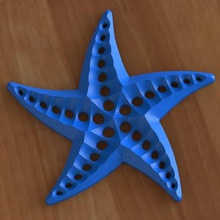 estrela-do-mar deco a casa brincos pingente chaveiro jóias do mar 3d print model - Mito3D