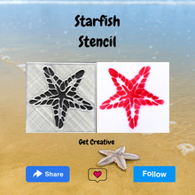 starfish stencil 3d print model - Mito3D
