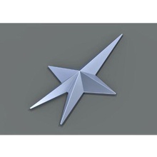 starfleet honor pin de star trek 2013 varios la flota estelar estrella 3d print model - Mito3D
