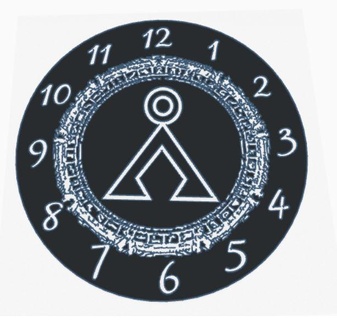 Stargate l'horloge 3d print model - Mito3D