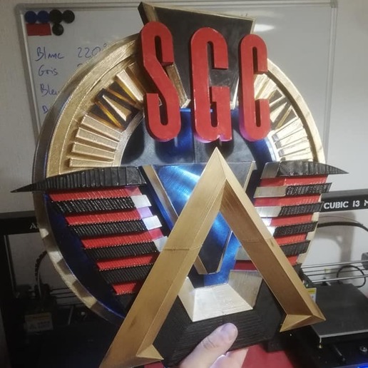 stargate command logo - sgc various sg1 3D print model - Mito3D