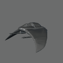 stargate death glider art 3d print model - Mito3D