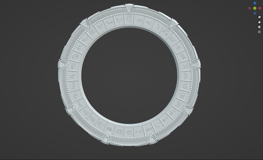 Stargate porte pégase Stargate 3d print model - Mito3D