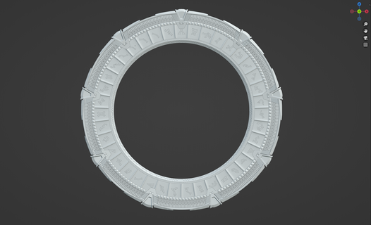 Stargate porte répondre 3d print model - Mito3D