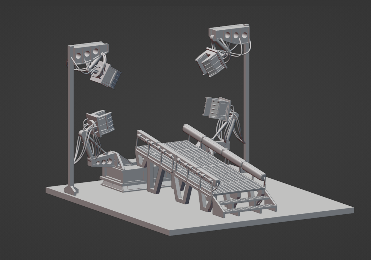 stargate tau'ri landing room 3D print model - Mito3D