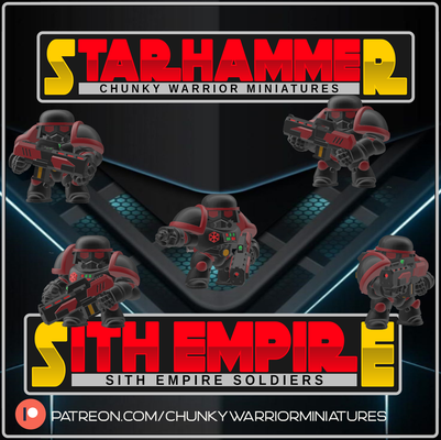 starhammer sith empire game star wars soldier soldiers space marines dnd sci-fi 3d print model - Mito3D