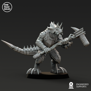 yıldız ev sahibi Muhafız Warhammer 40k onepagerules Saurian kertenkele 3d print model - Mito3D