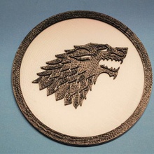 stark coaster home food drink game thrones 3d print model - Mito3D