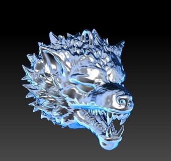 rígido casa llavero chaveiro lobo juego tronos jogo 3d print model - Mito3D