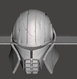 starkiller helmet battle damaged cosplay starwars hemlet mandalorian beskar 3d print model - Mito3D