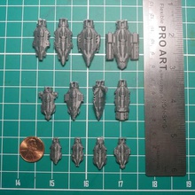stars steel ship miniatures starships nano scale and 3d print model - Mito3D