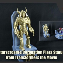 Starscream 39 s coronación plaza estatua transformadores película 3d print model - Mito3D