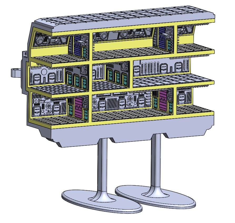 nave stellare mezzo battaglia scenario 28mm taglia gioco corazzata spazio marino 3D print model - Mito3D