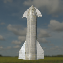 starship mk4 art rocket 3d print model - Mito3D