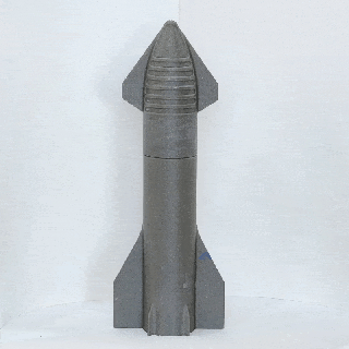 starship pencil box vase mode pencilbox star ship spacex space x 3d print model - Mito3D