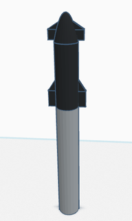 nave estelar sn24 spacex cohete espacio 3d print model - Mito3D