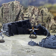starship wreck game toy accessories warhammer 40k warhammer40k wargaming terrain wargame star wars scifi science fiction miniwargaming 28mm 3d print model - Mito3D