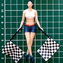 start racing girl 1 18 scale race line 1:18 car model 3d print model - Mito3D