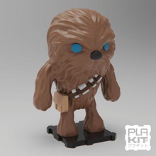 starwars chewbacca game collectible collection miniature figurine action figure toys toymaker purakito plakit2 movie tv show 80s 70s luke skywalker han solo star wars 3d print model - Mito3D