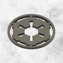 starwars galactic empire logo coaster 3d 3d print model - Mito3D