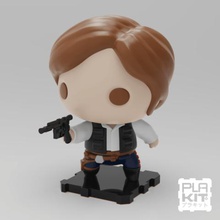 starwars han solo game collectible collection miniature figurine action figure toys toymaker purakito plakit2 movie tv show 80s 70s luke skywalker star wars 3d print model - Mito3D