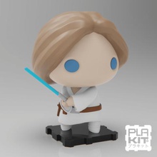 starwars luke skywalker game collectible collection miniature figurine action figure toys toymaker purakito plakit2 movie tv show star wars 3d print model - Mito3D
