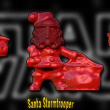 starwars santa stormtrooper art sana sarwars noël 3d print model - Mito3D