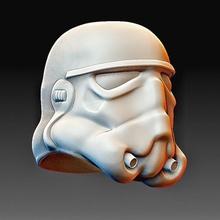 starwars trooper helmet gadget high poly printable-model art 3d print model - Mito3D