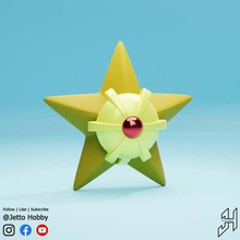 staryu 1 10 scale pokemon model kit go models 3d print model - Mito3D
