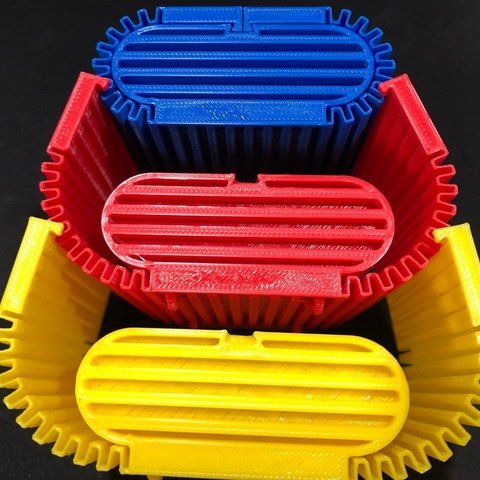 stash stack flexy boxes tool tools box stackable fun elegant container 3D print model - Mito3D