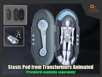 stasis pod transformers animated 3d print model - Mito3D