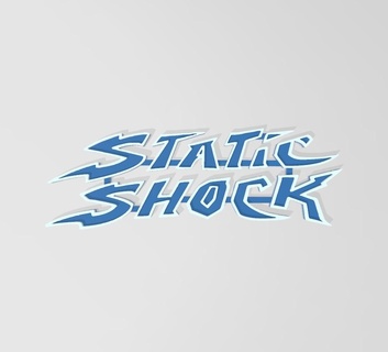 statico shock logo scossa statica dc supereroe meraviglia film super poteri 3d print model - Mito3D