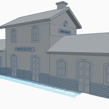 stazione - scala n gioco la con il treno modelism ho 3d print model - Mito3D